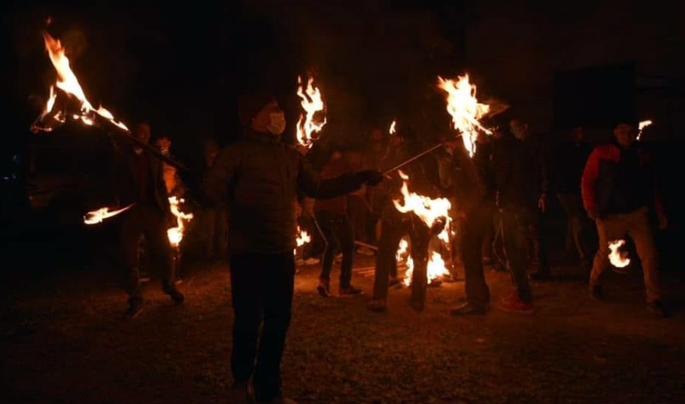 एमसीसीको बिरोधमा मशाल जुलुश